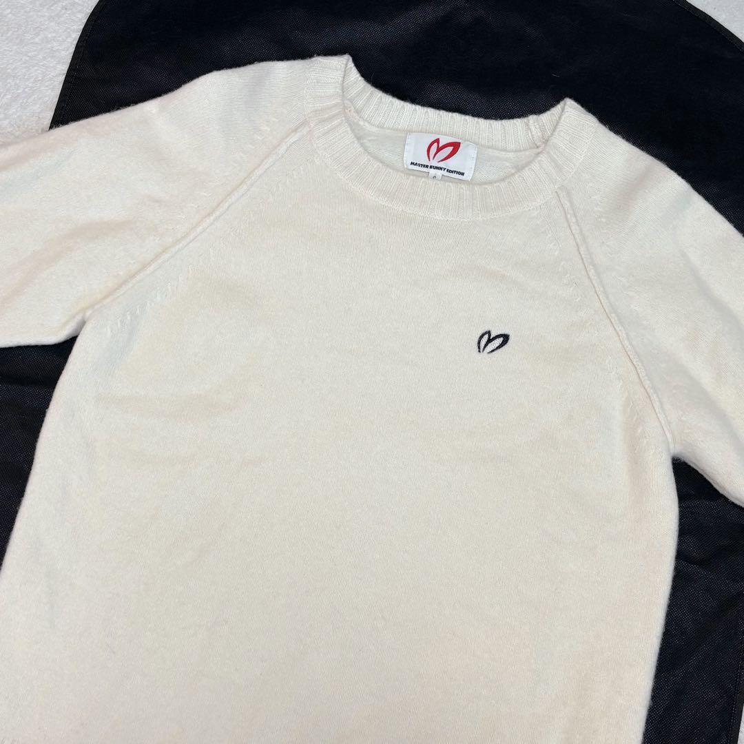 マスターバニーエディション ゴルフ クルーネックニット アイボリー サイズ6