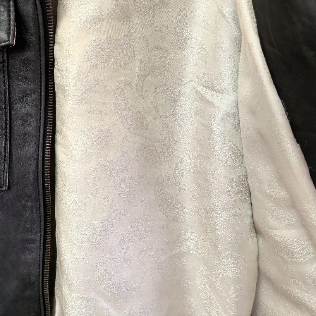 ジャケット・アウター FACTOTUM leather jacket black 46 lamb