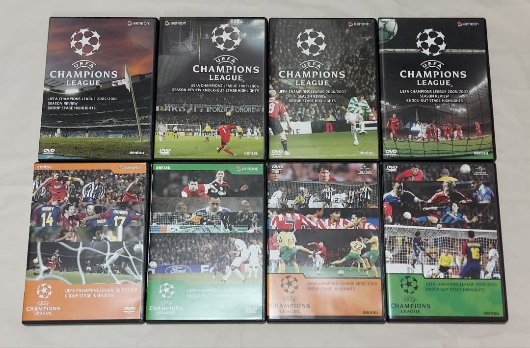 UEFAチャンピオンズリーグ DVD 18本まとめ売り