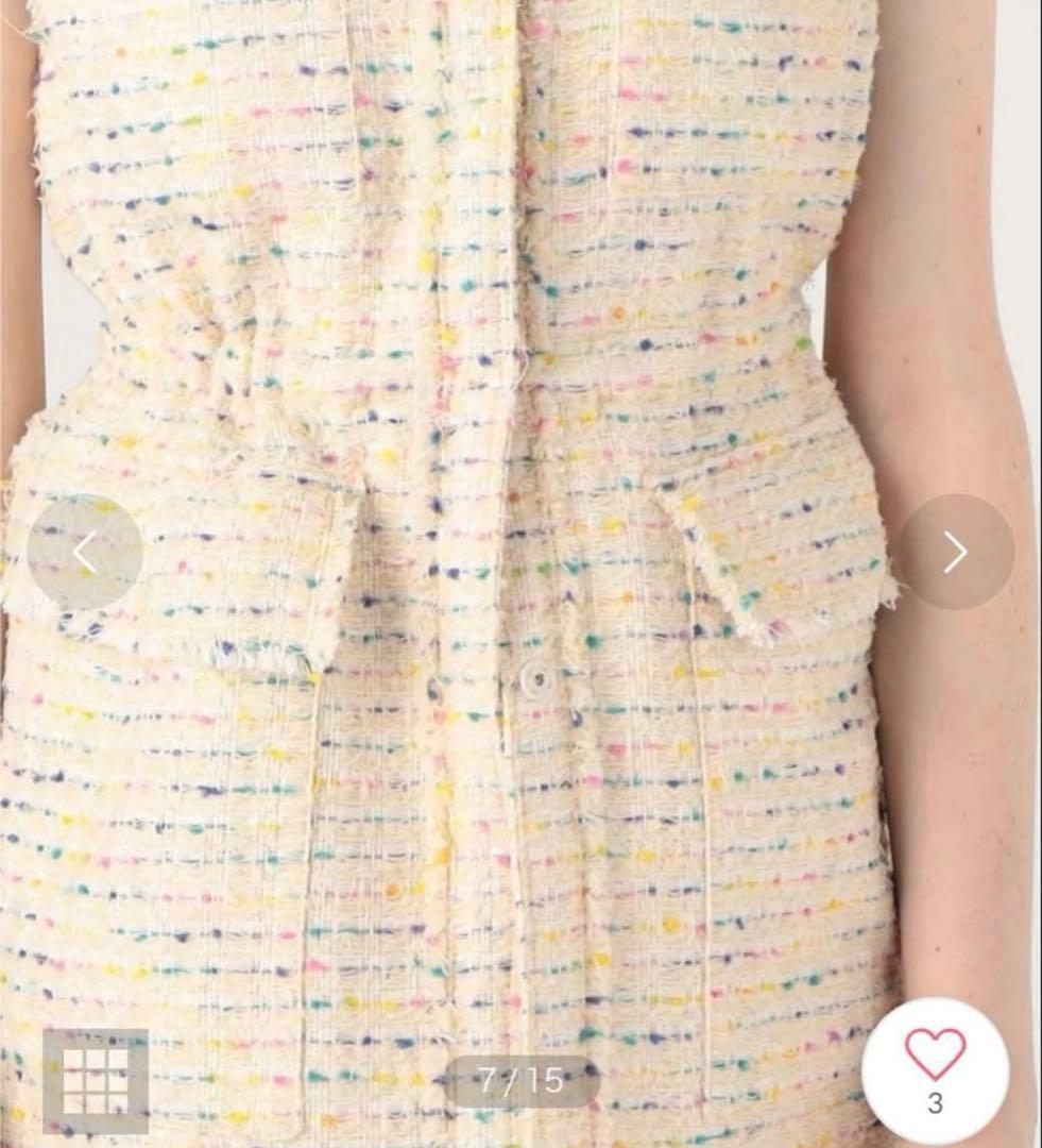 【4/6まで値下げ】入学式に！Ballsey ボールジィ ミックスツイード ジレ