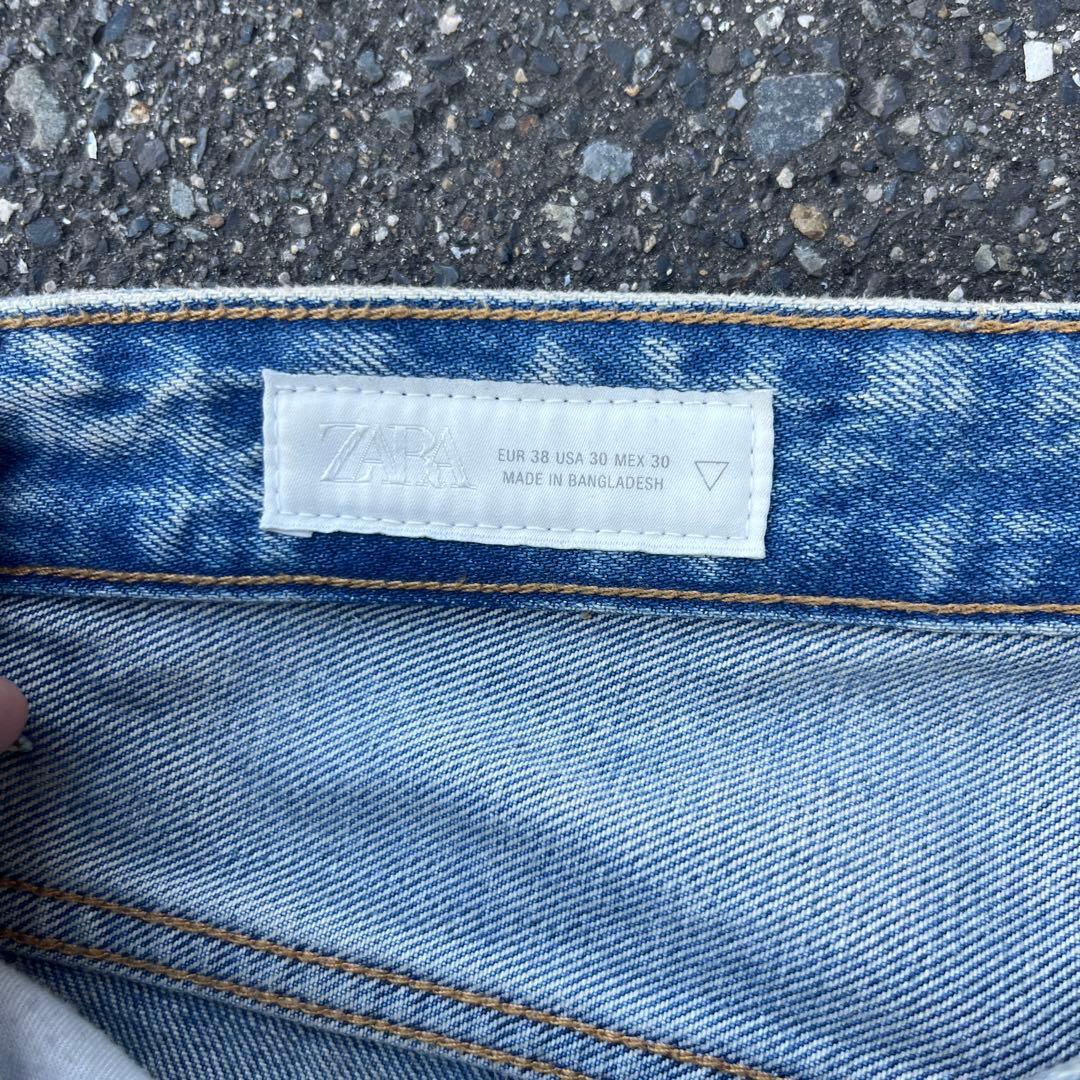 ZARA ACNE STUDIOS風 ヴィンテージ加工バギーフィットジーンズ