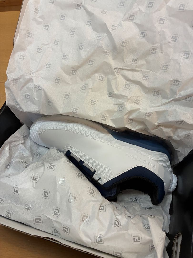 フットジョイ ドライジョイズ プロ BOA /ホワイト・ネイビー/スパイクレス