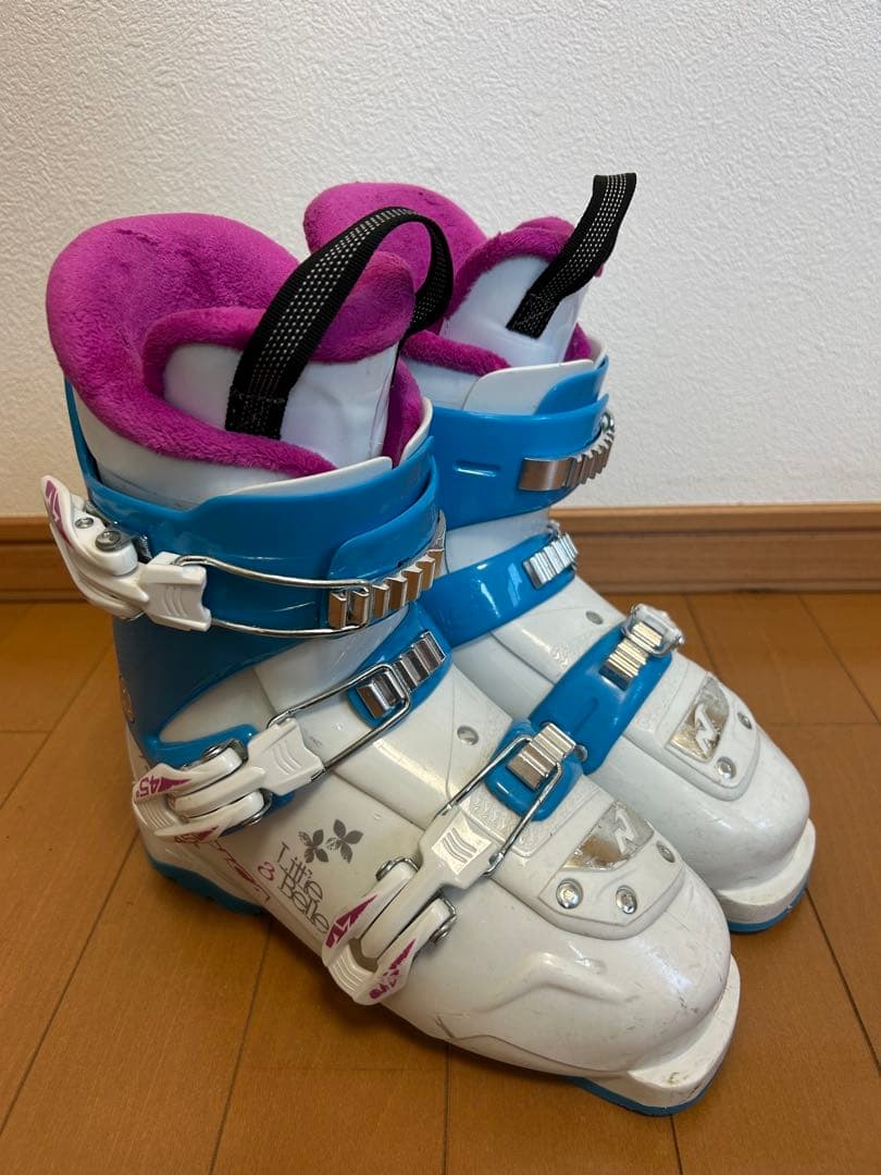 NORDICA 子ども用スキーブーツ ホワイト/ブルー/ピンク