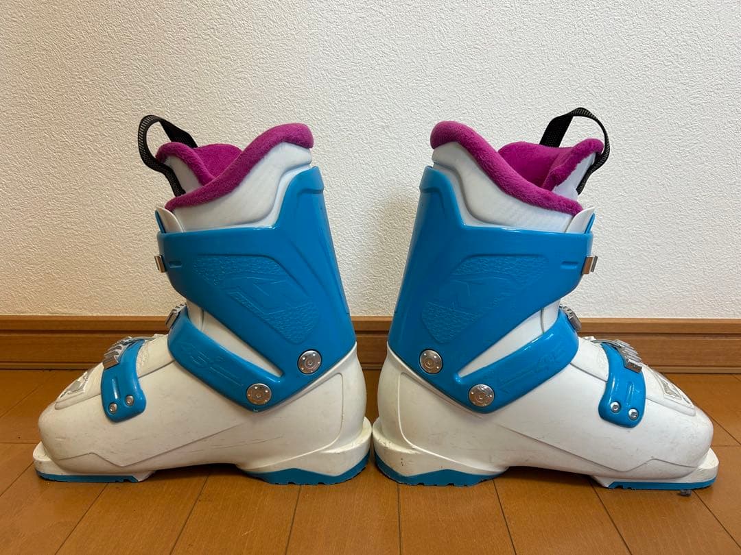 NORDICA 子ども用スキーブーツ ホワイト/ブルー/ピンク