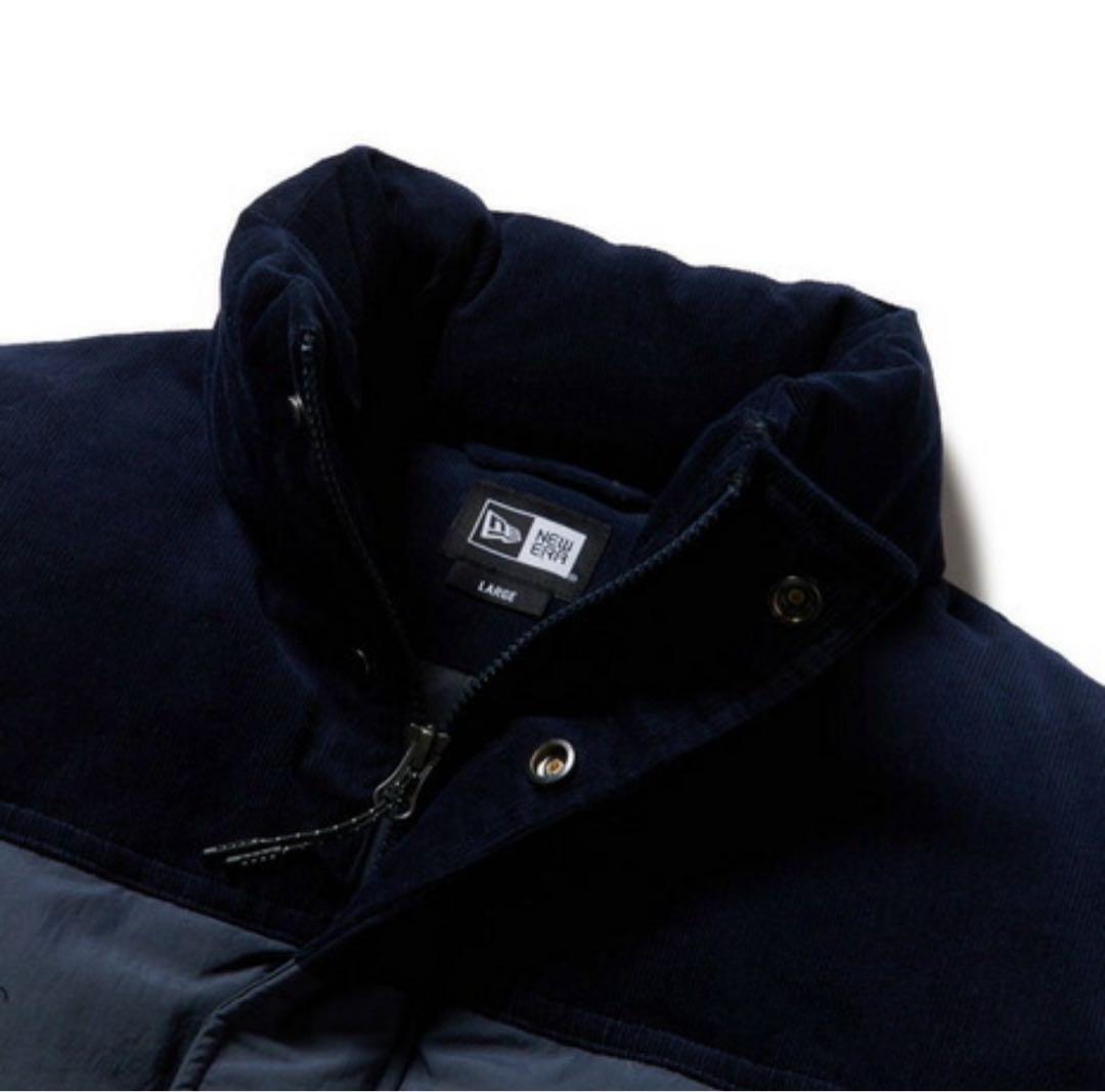 ニューエラ（NEW ERA）ダウンベスト コーデュロイ ナイロン コンビ