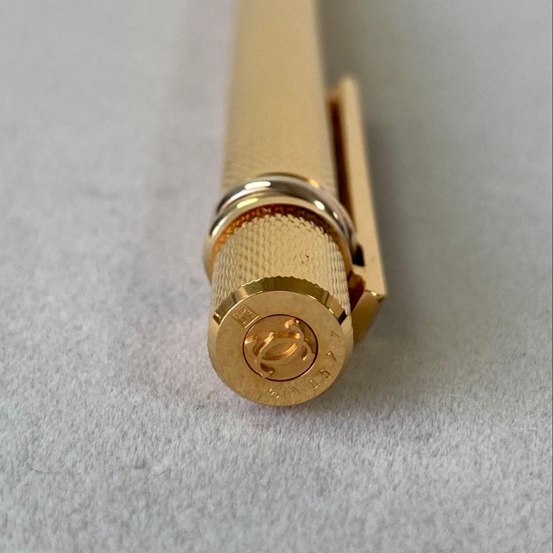 Cartier マストドゥカルティエ グランドルジュ 金メッキ 青インク