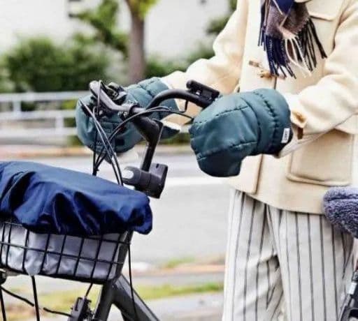 フェリシモ LAMI 自転車につける あったかハンドマフ