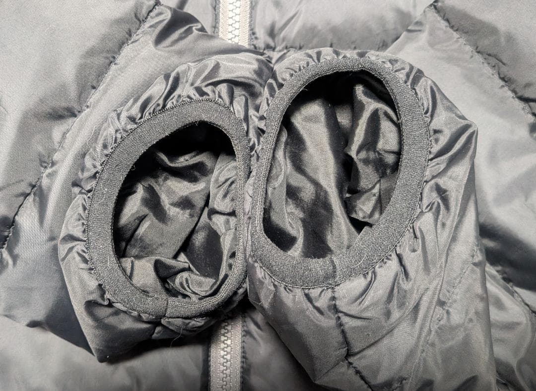 ブラック&ホワイト ゴルフウェア ダウンジャケット 黒 XL