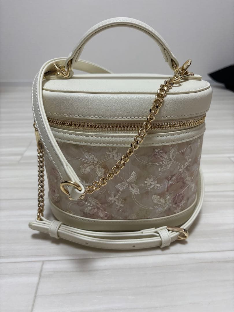 DIANA 刺繍チュールバニティBAG 新品未使用