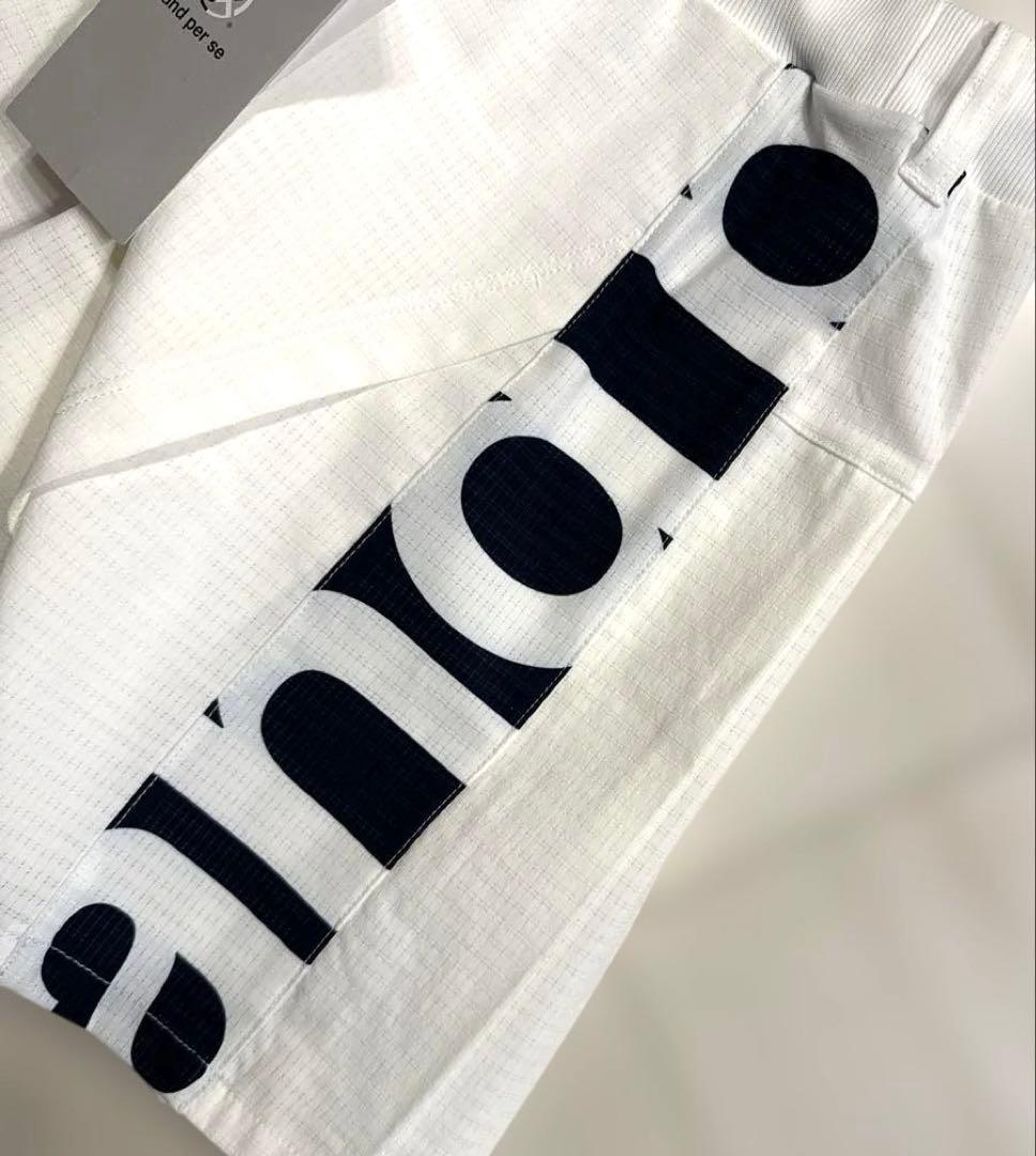 and per se アンパスィ　バックプリーツ　キュロット　スカート　L 白