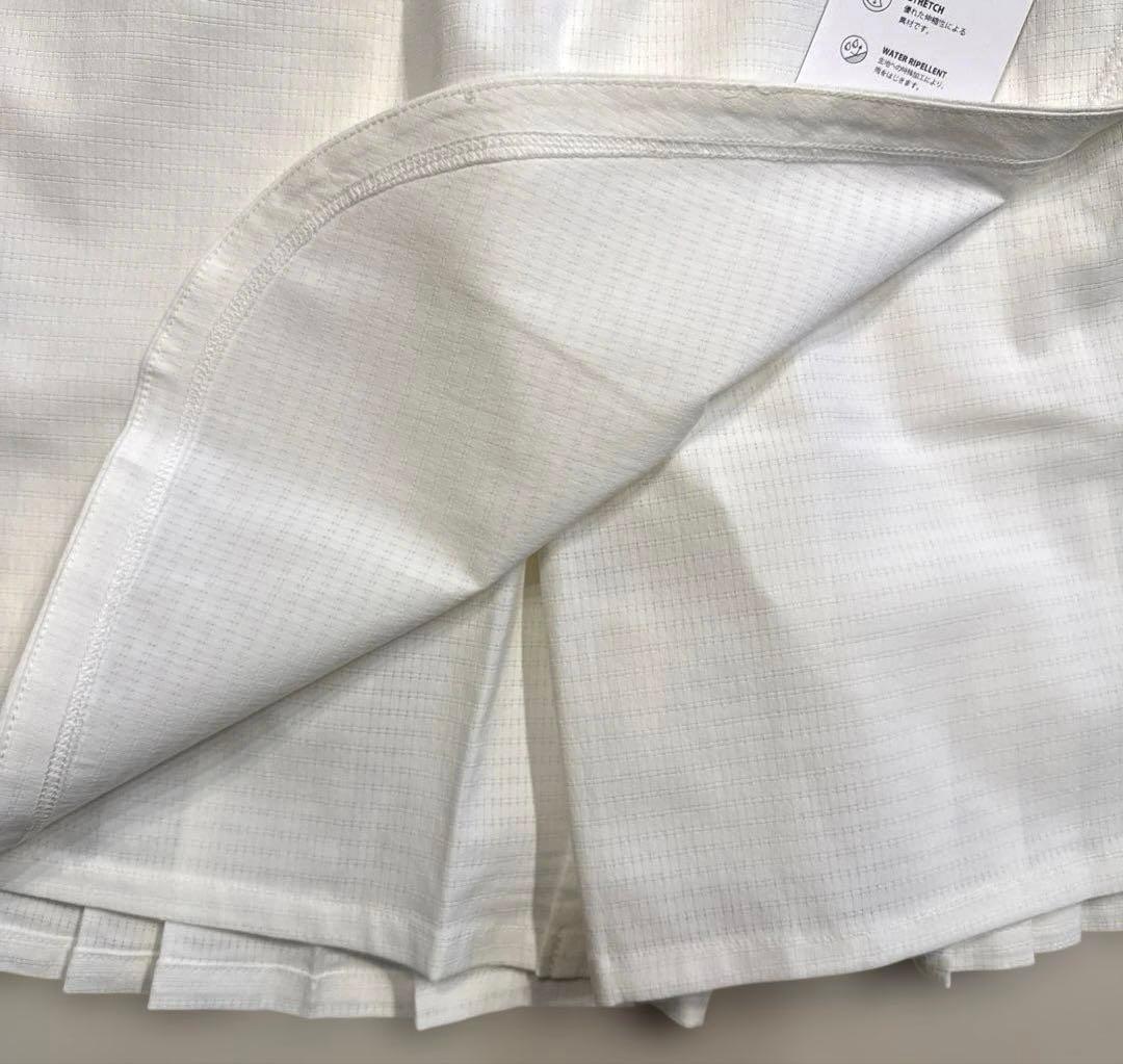 and per se アンパスィ　バックプリーツ　キュロット　スカート　L 白