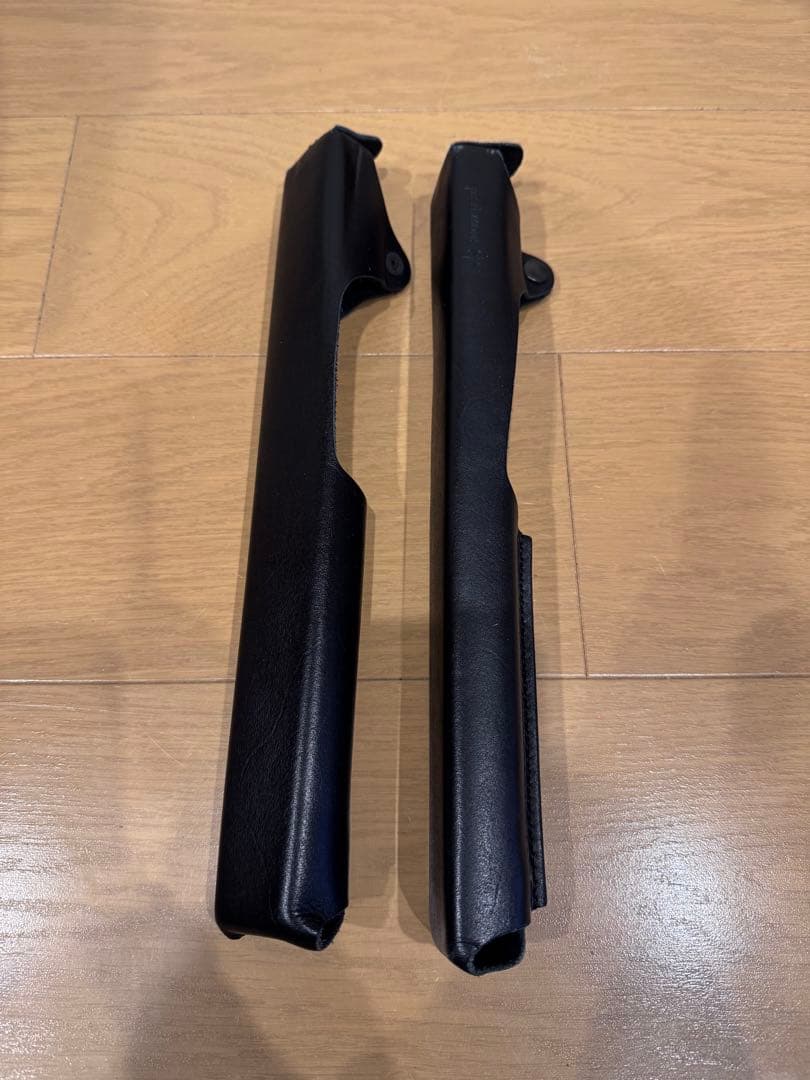 スノーピーク ローチェア30用 レザーアームレストカバー ブラック 非売品