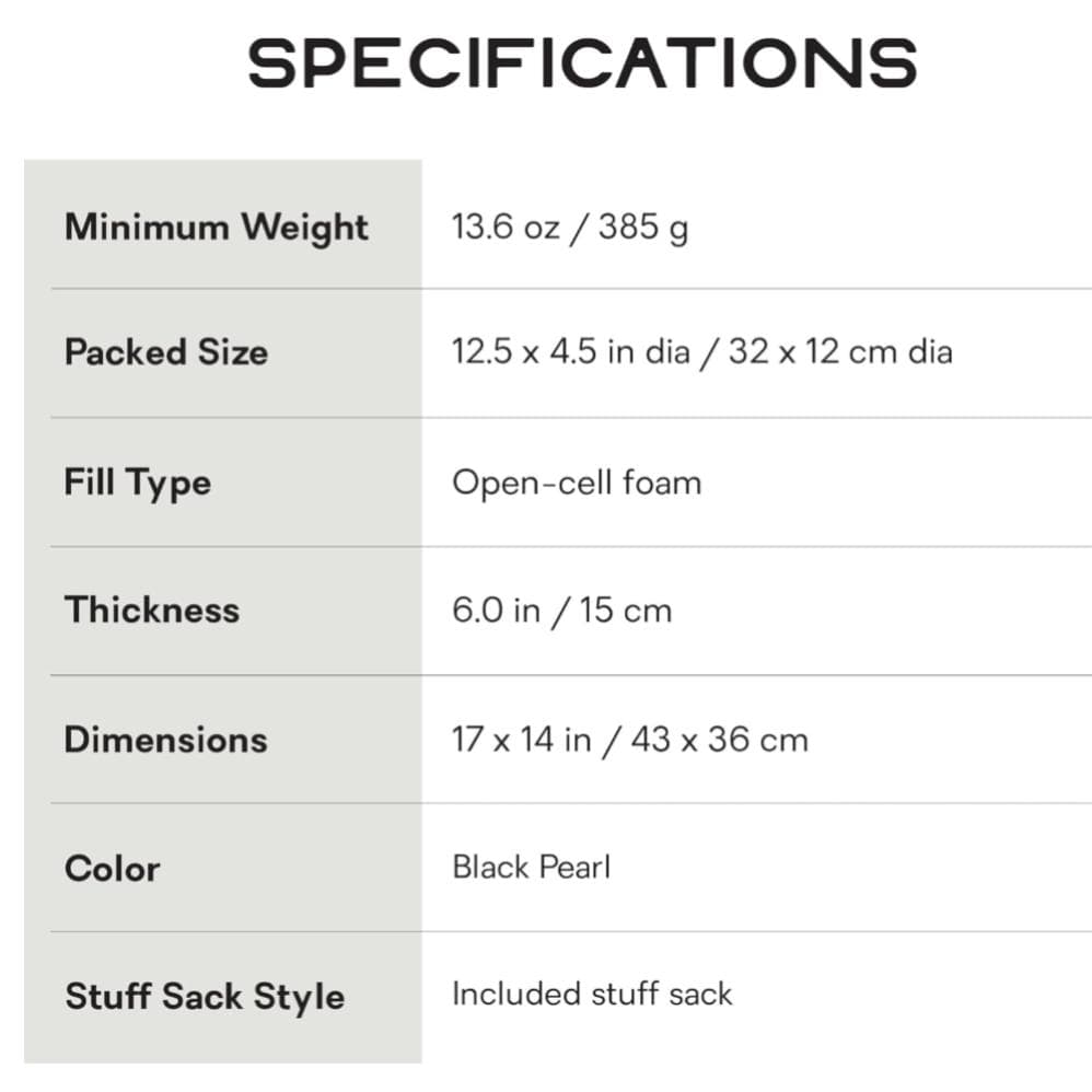 ★新品 NEMO Fillo King 高級キャンプ枕 385g