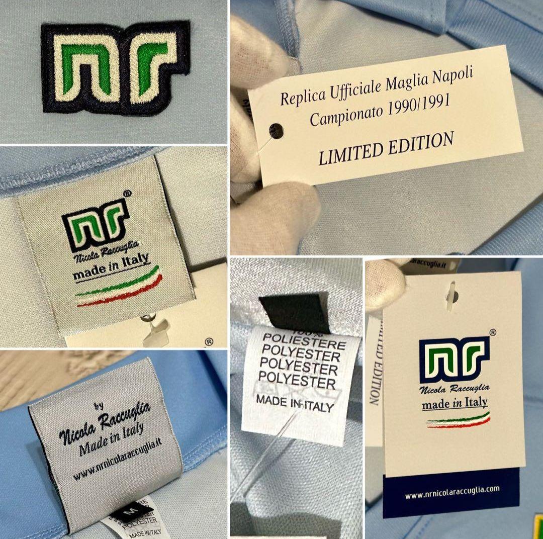 【新品未使用】イタリア製 nr エネーレ ナポリ90/91 マラドーナ#10