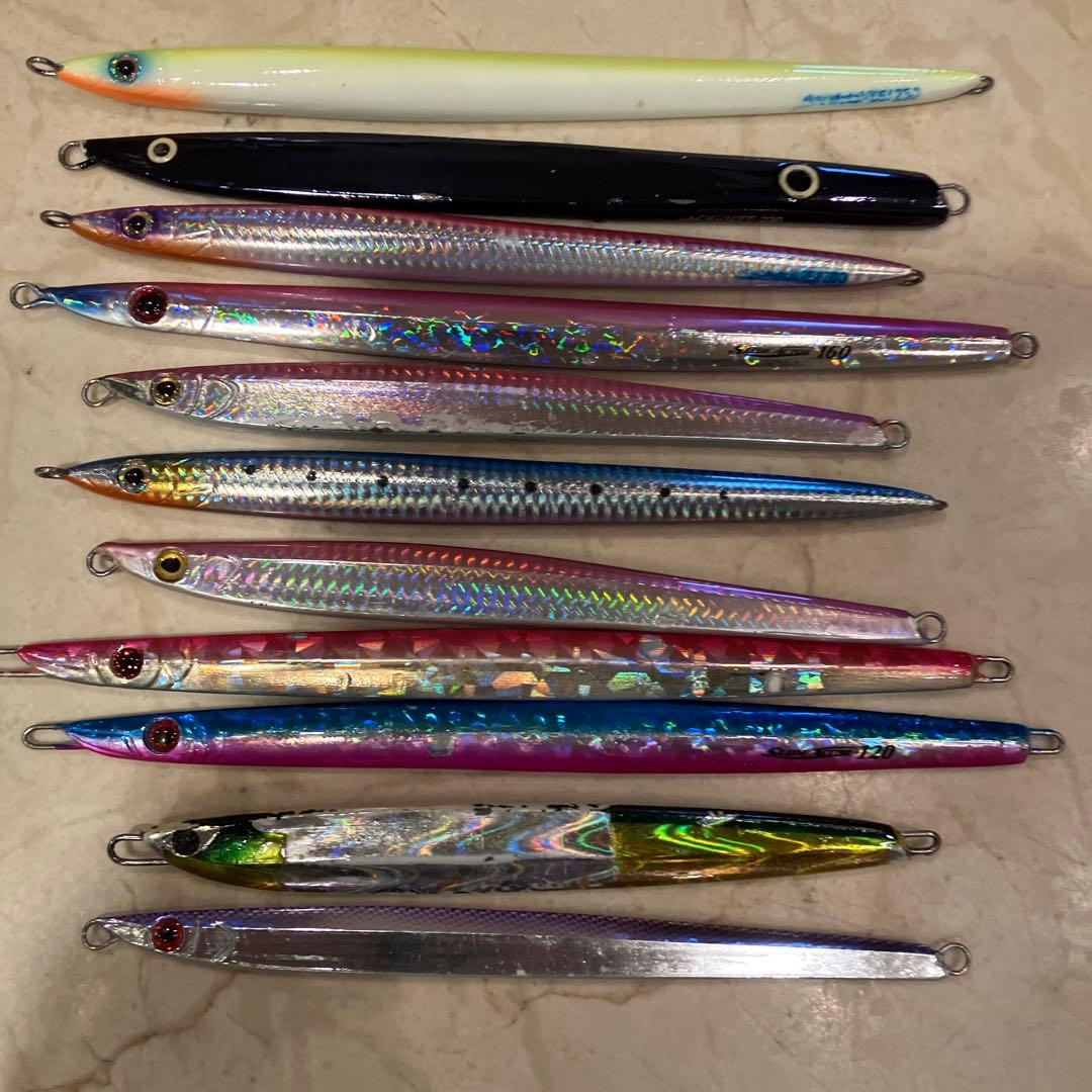 11個まとめて　メタルジグ 2色セット 256g から89g