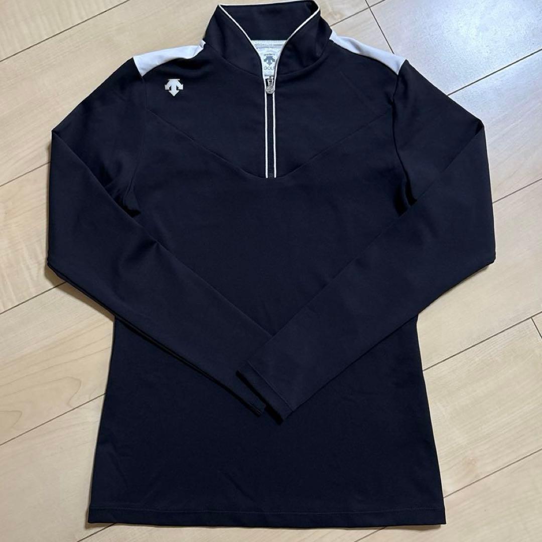DESCENTE ゴルフウェア ポロシャツ　スカート　2点　黒　M/L