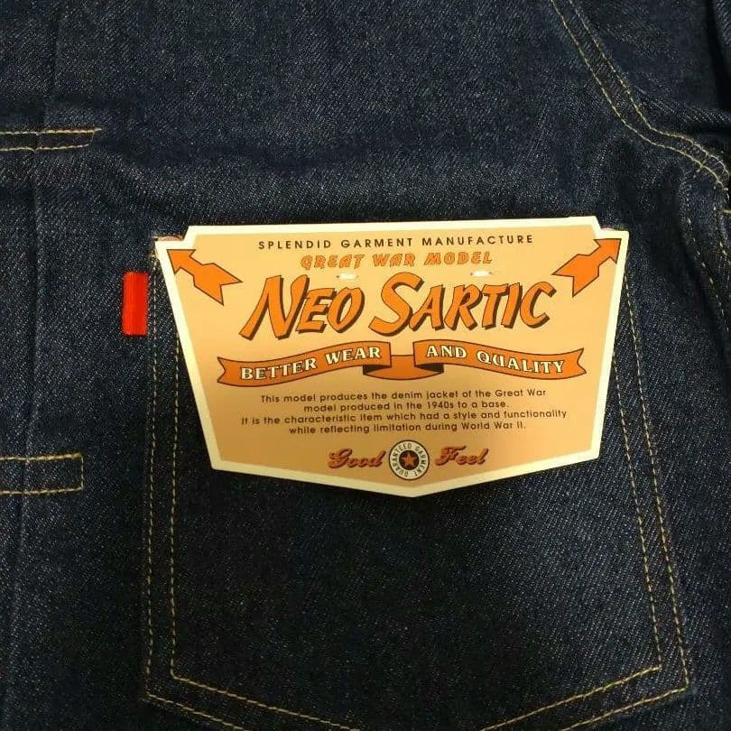 NEO SARTIC サイズ42 デニムジャケット 大戦モデル 赤タブ Tバック