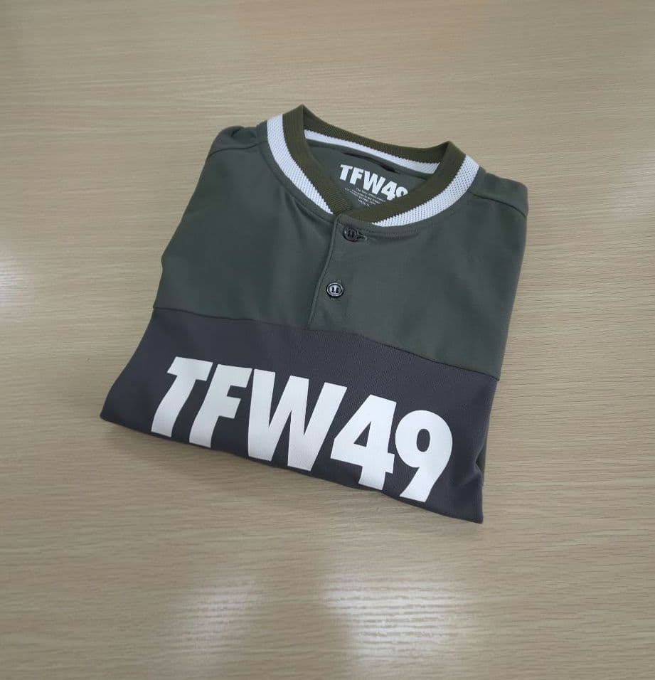 メンズウェア TFW49 COLLAR LESS L/S POLO