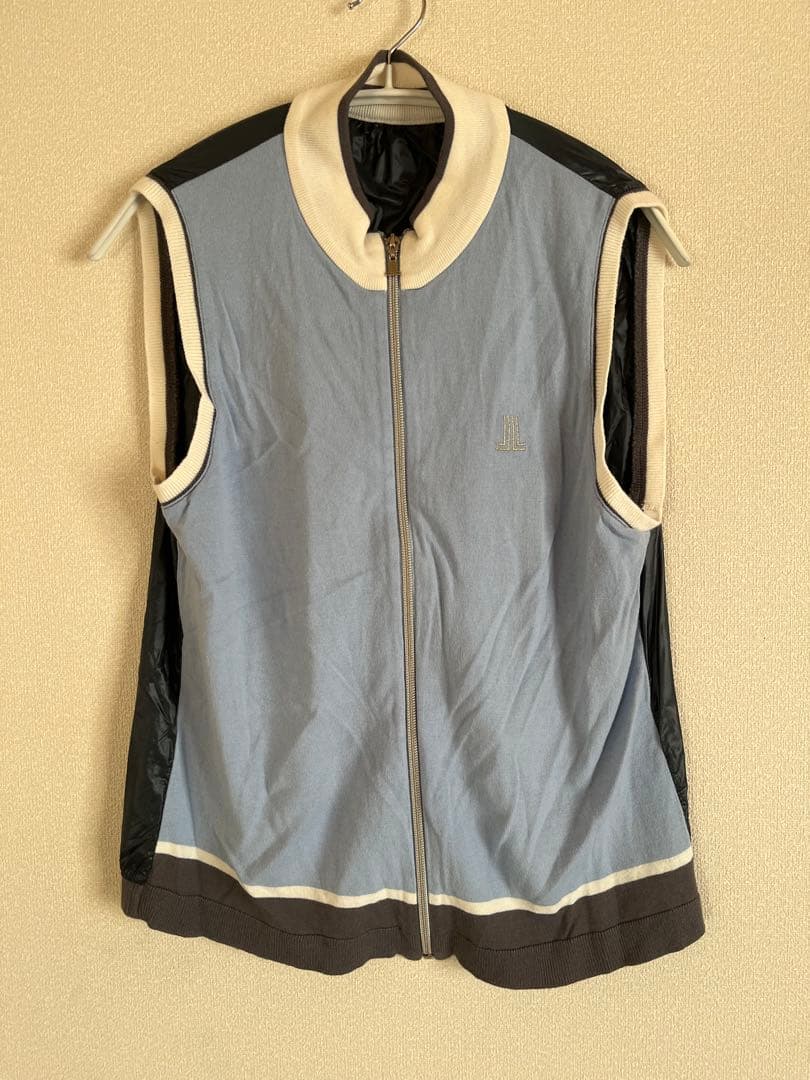 LANVIN SPORTS ゴルフベスト42 LL相当 レディース ジップアップ