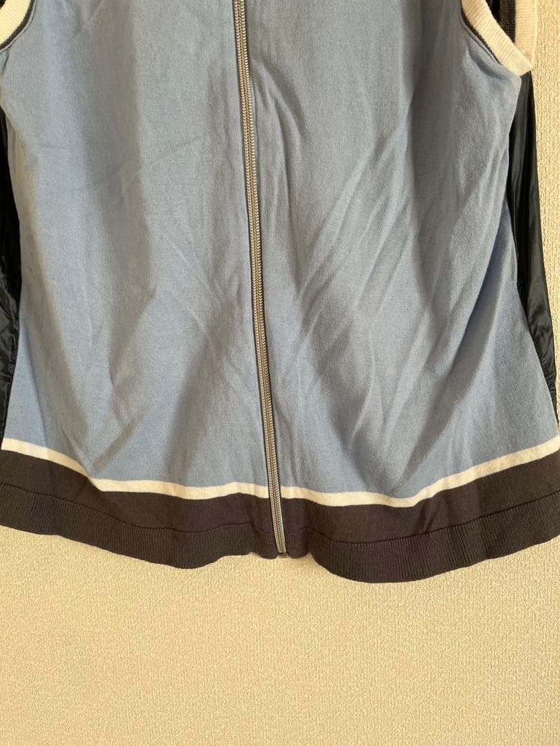 LANVIN SPORTS ゴルフベスト42 LL相当 レディース ジップアップ