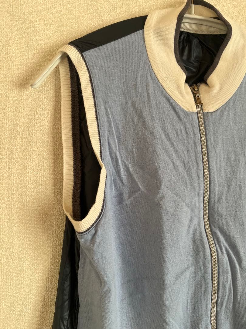 LANVIN SPORTS ゴルフベスト42 LL相当 レディース ジップアップ
