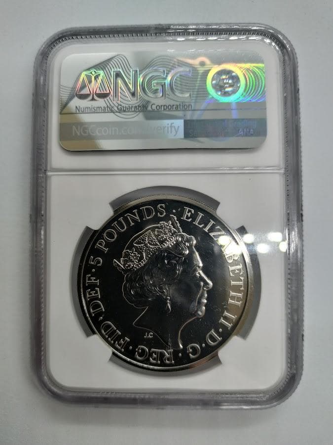 NGC MS69DPL 2022 チューダービースト イングランドのライオン