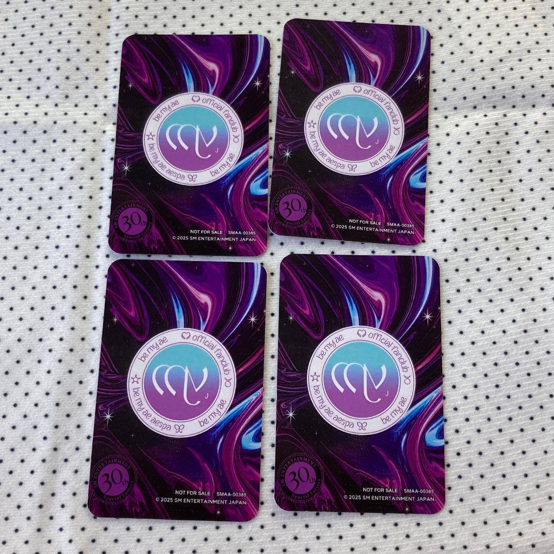 aespa SM30th JPFC 限定 抽選会 トレカ 4枚