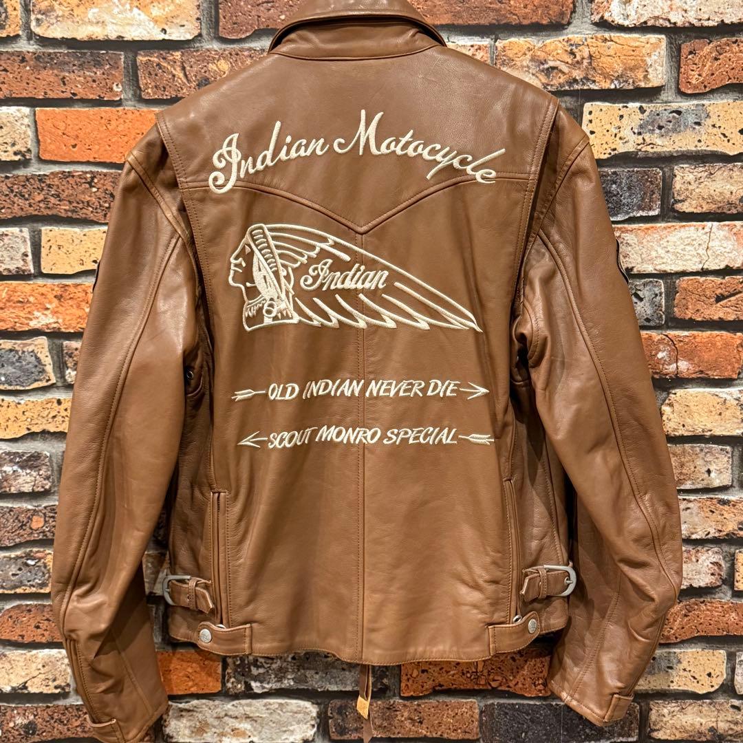 ￼ Indian Motorcycleレザージャケット　ブラウン　サイズM