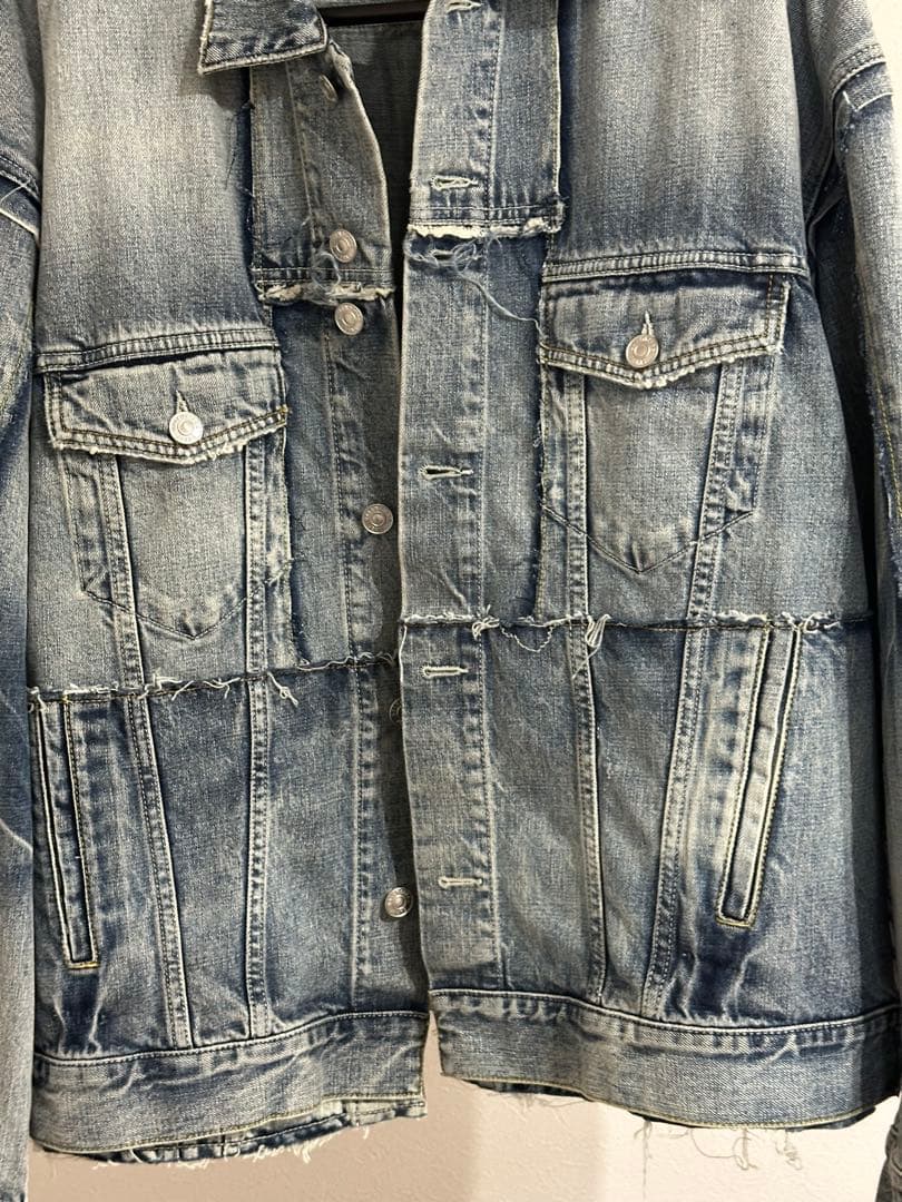 新品 BALENCIAGA カットアップ デニムジャケット デニム再構築