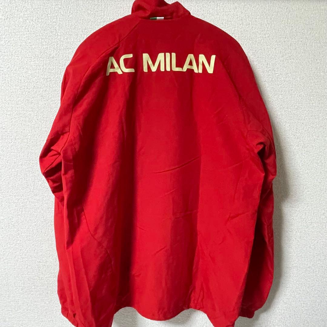 アディダス　ACミラン　トラックジャケット　ジャージ　アンセムジャケット　赤　L