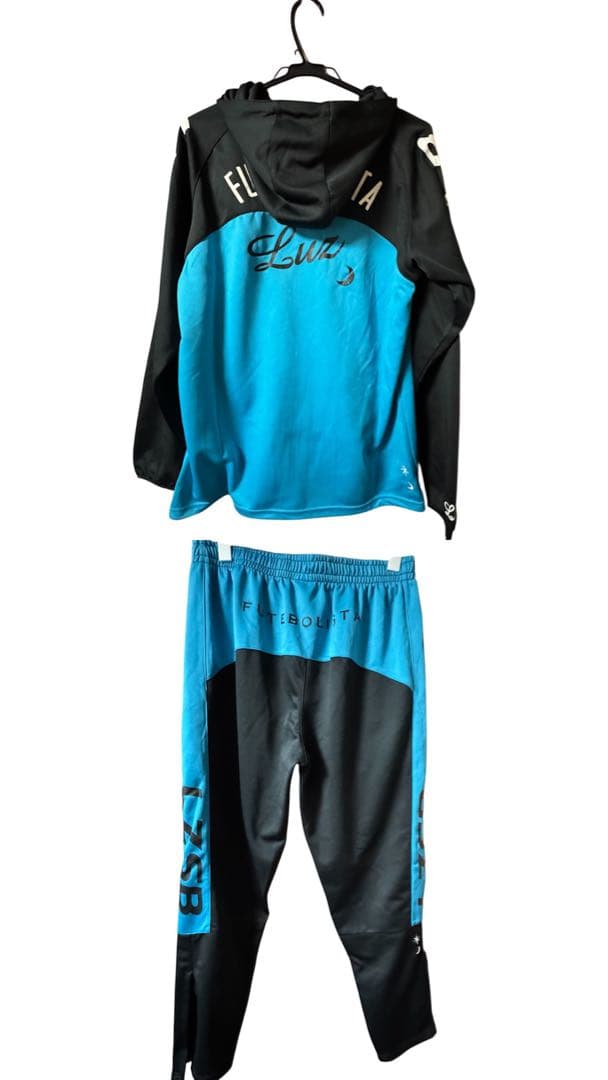 LUZeSOMBRA ルースイソンブラ ジャージ上下ブラック×ブルー XL