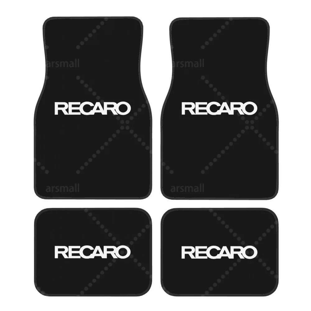 4枚セット RECARO レカロ フロアマット 黒 ブラック a
