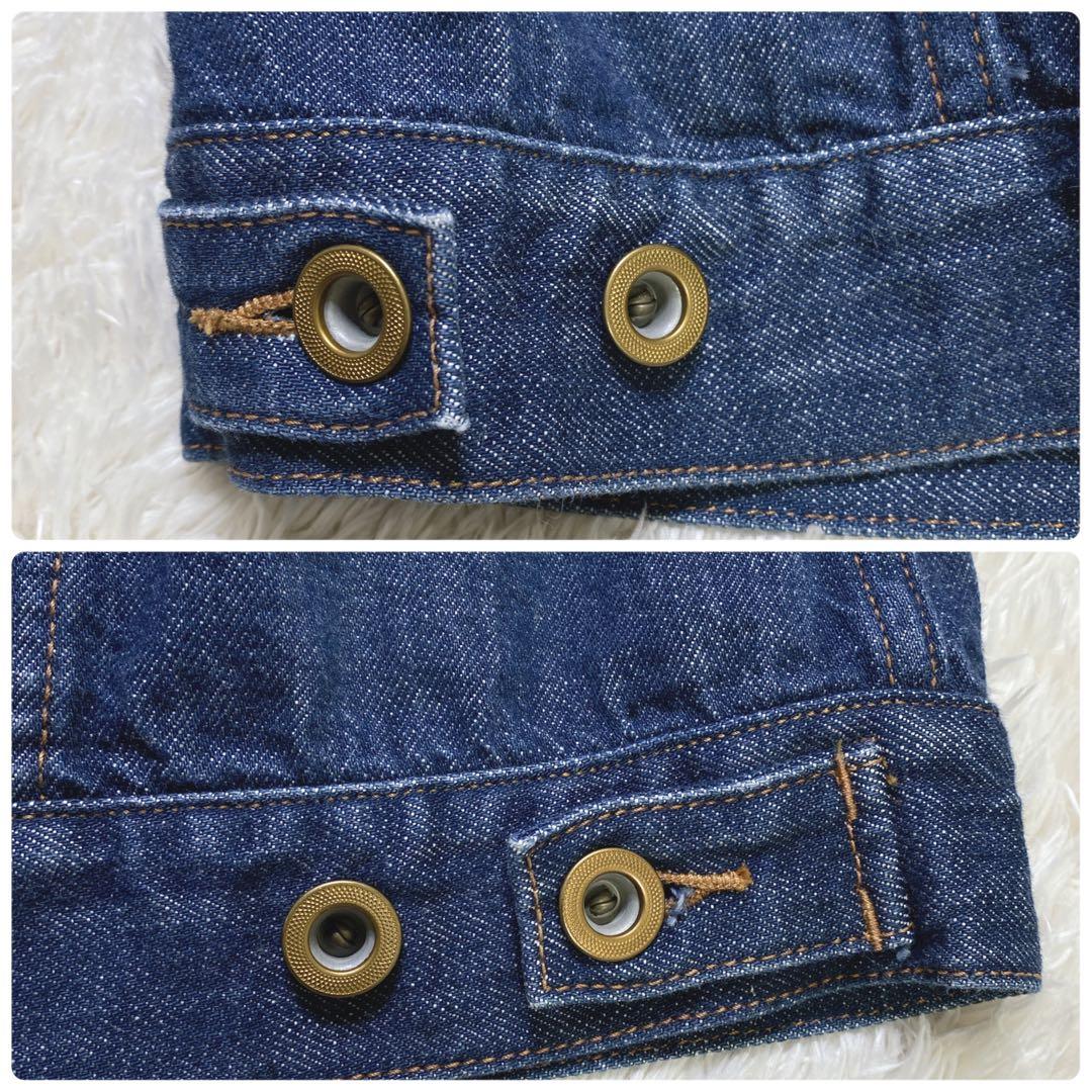 GLOSTER ジップ デニムジャケット ダブルプリーツ Mサイズ メンズ