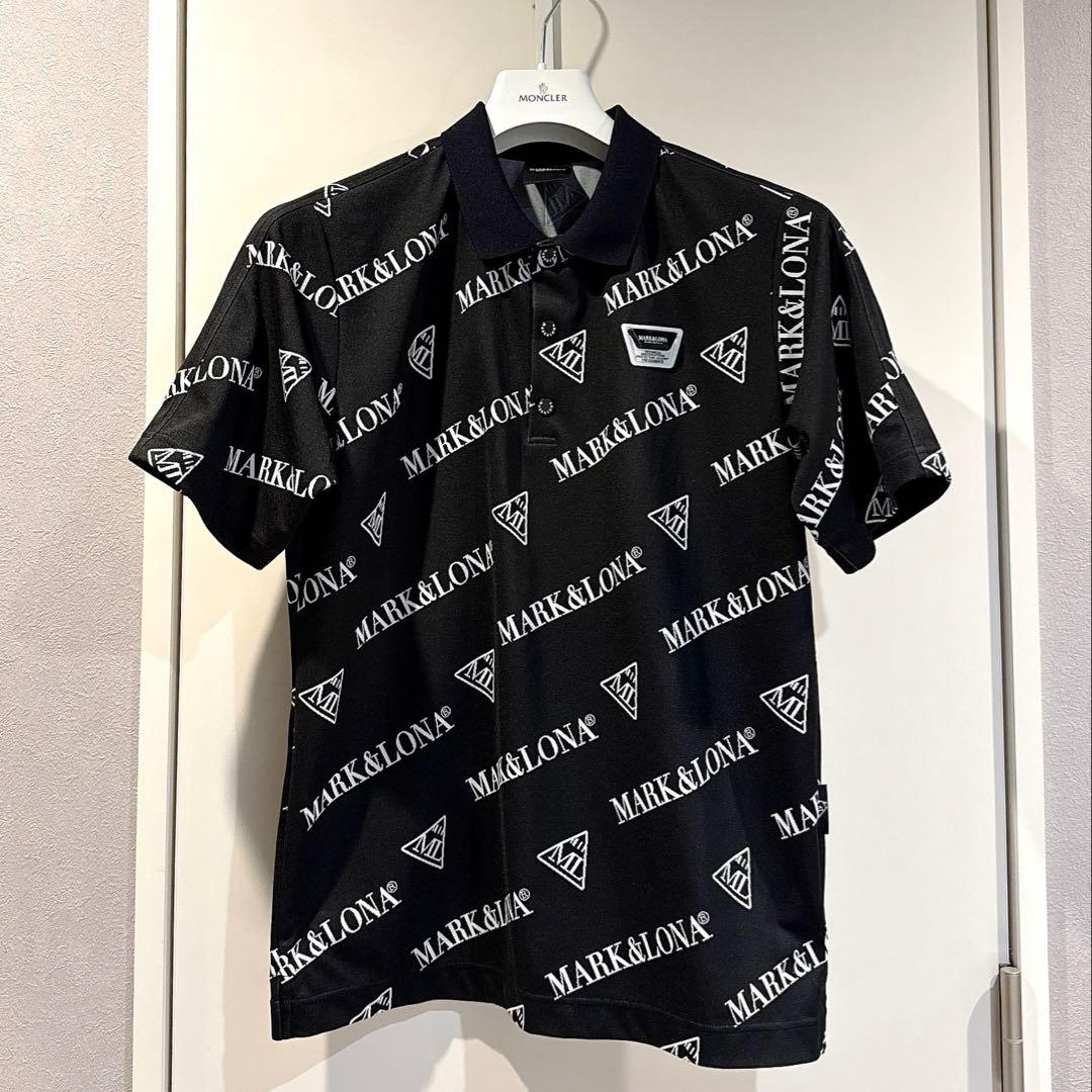美品 ★ MARK&LONA 2024 コード ポロシャツ マーク&ロナ 黒