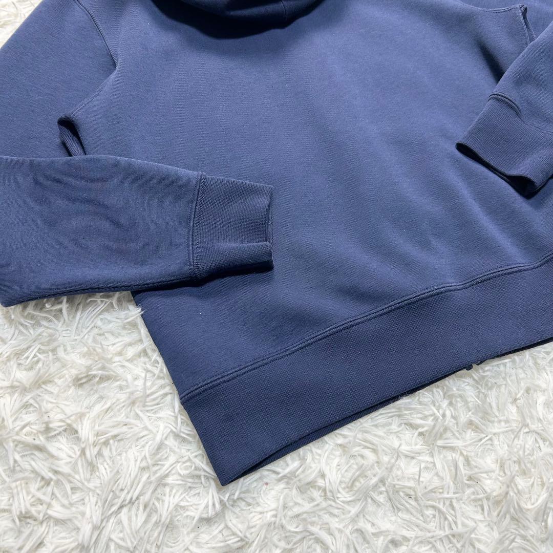 美品 近年 ポロラルフローレン ジップアップパーカー ポニー ネイビー 白