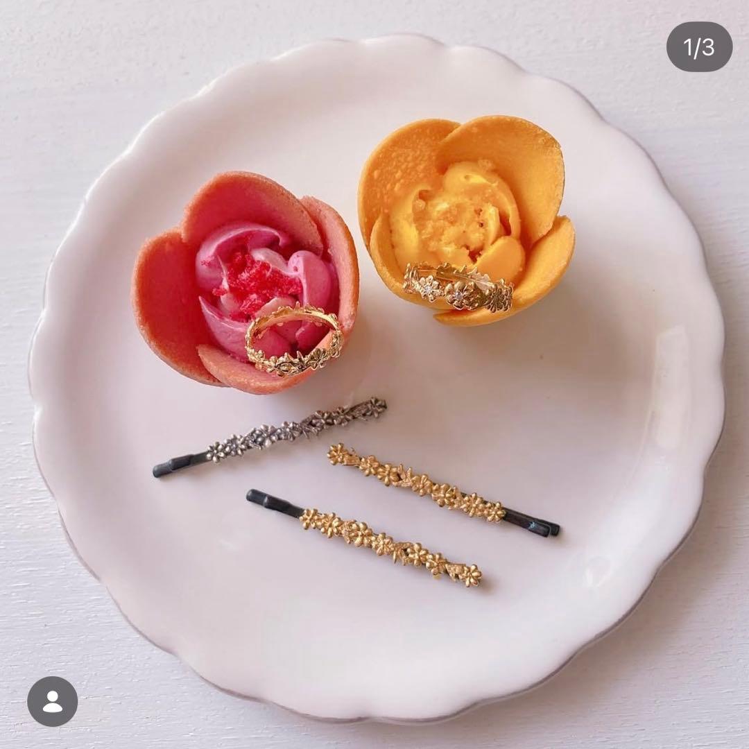 Alice in Tiny room フラワーリング K18 ダイヤモンドつき