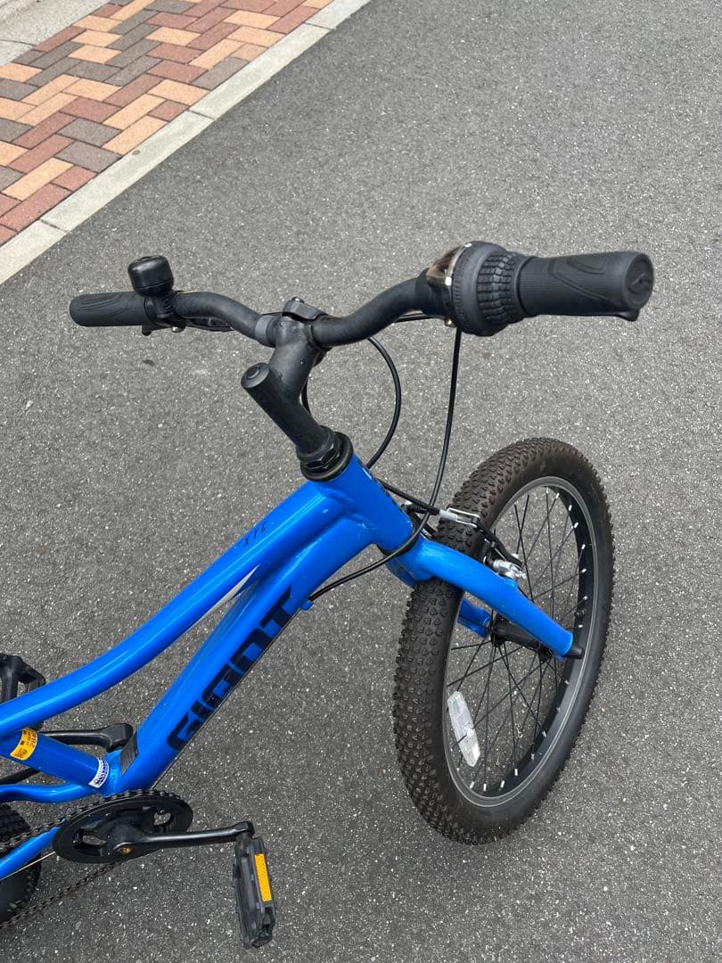 【9月末杉並区引取り限定】美品 Giant 20 インチ キッズバイク 青