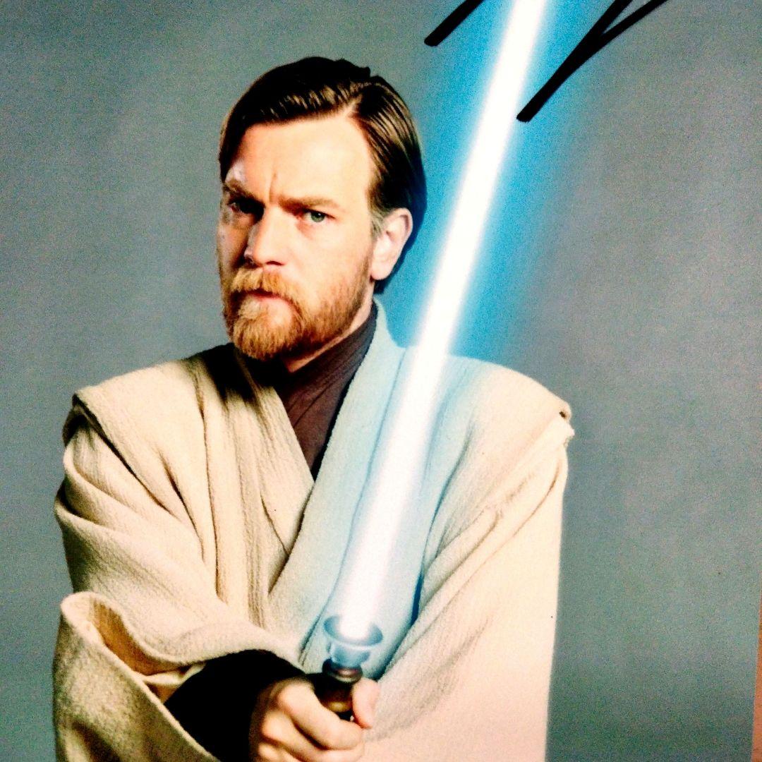 ユアン・マクレガー直筆サイン入り2Lサイズ写真…Ewan McGrego…