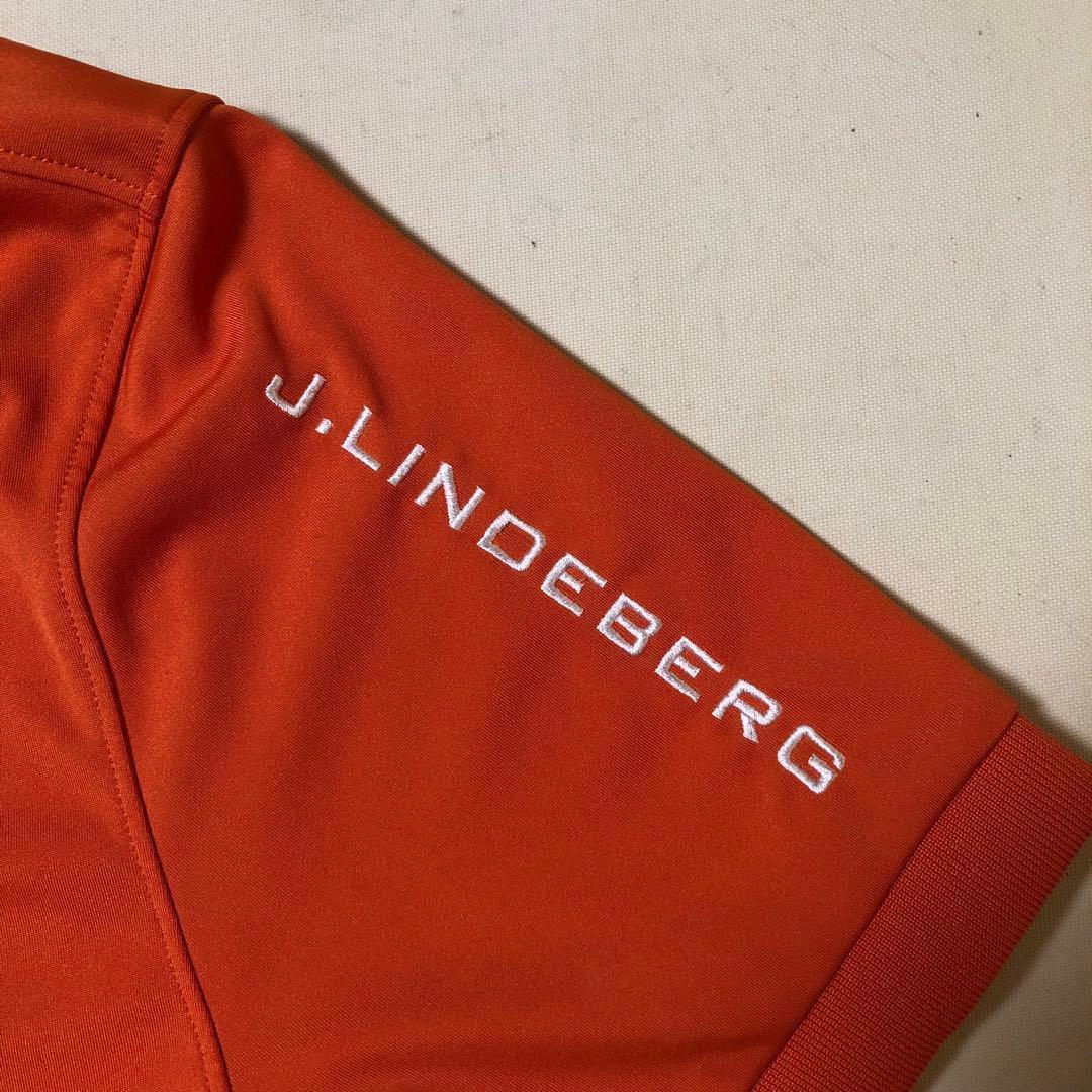 ジェイリンドバーグ スリムフィット ポロシャツ オレンジ XLサイズ
