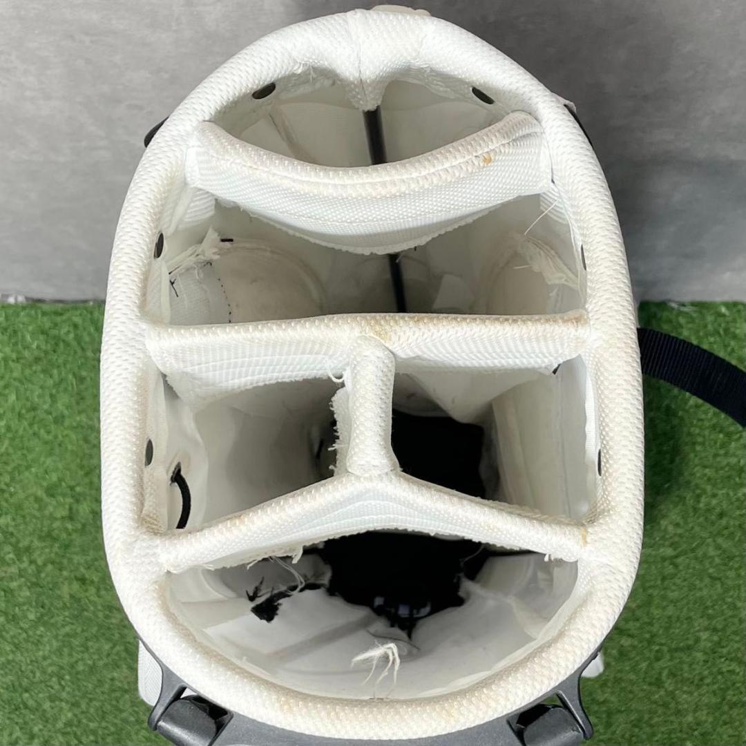 【廃盤品】ナイキ キャディバッグ ゴルフバッグ ホワイト スタンド 軽量モデル