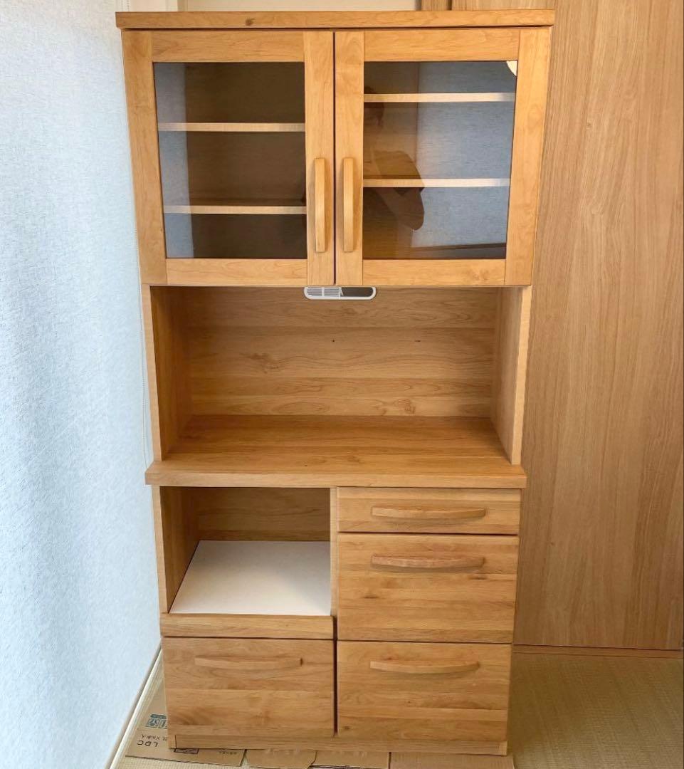 木製キッチン収納キャビネット　カントリー調　３月27日まで
