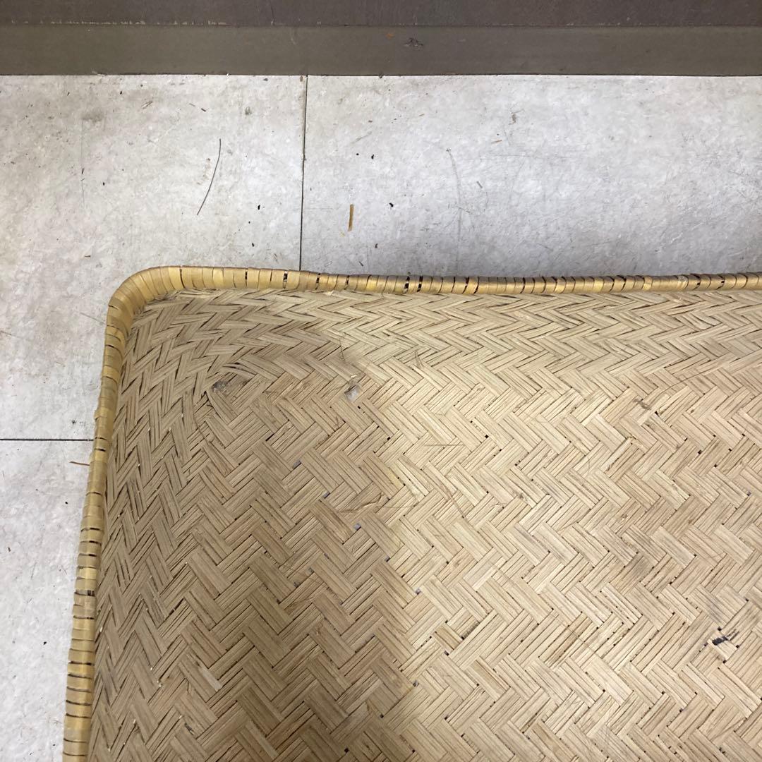 Ｂ-3 昭和レトロ 柳行李 葛籠竹細工 竹籠 蓋付きかご 古道具 アンティーク