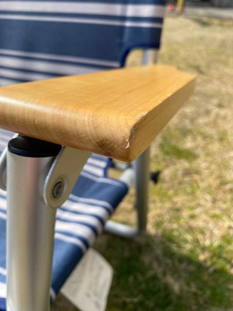 【廃盤・希少】コールマン リラックスフォールディングベンチ ネイビー ボーダー