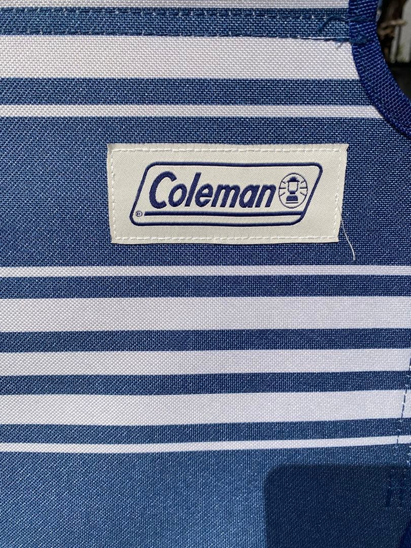 【廃盤・希少】コールマン リラックスフォールディングベンチ ネイビー ボーダー