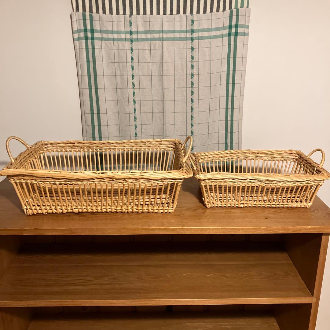 キャトルセゾン バスケットフランス柳かご 検)ハグオーワー 北欧暮らしの道具店