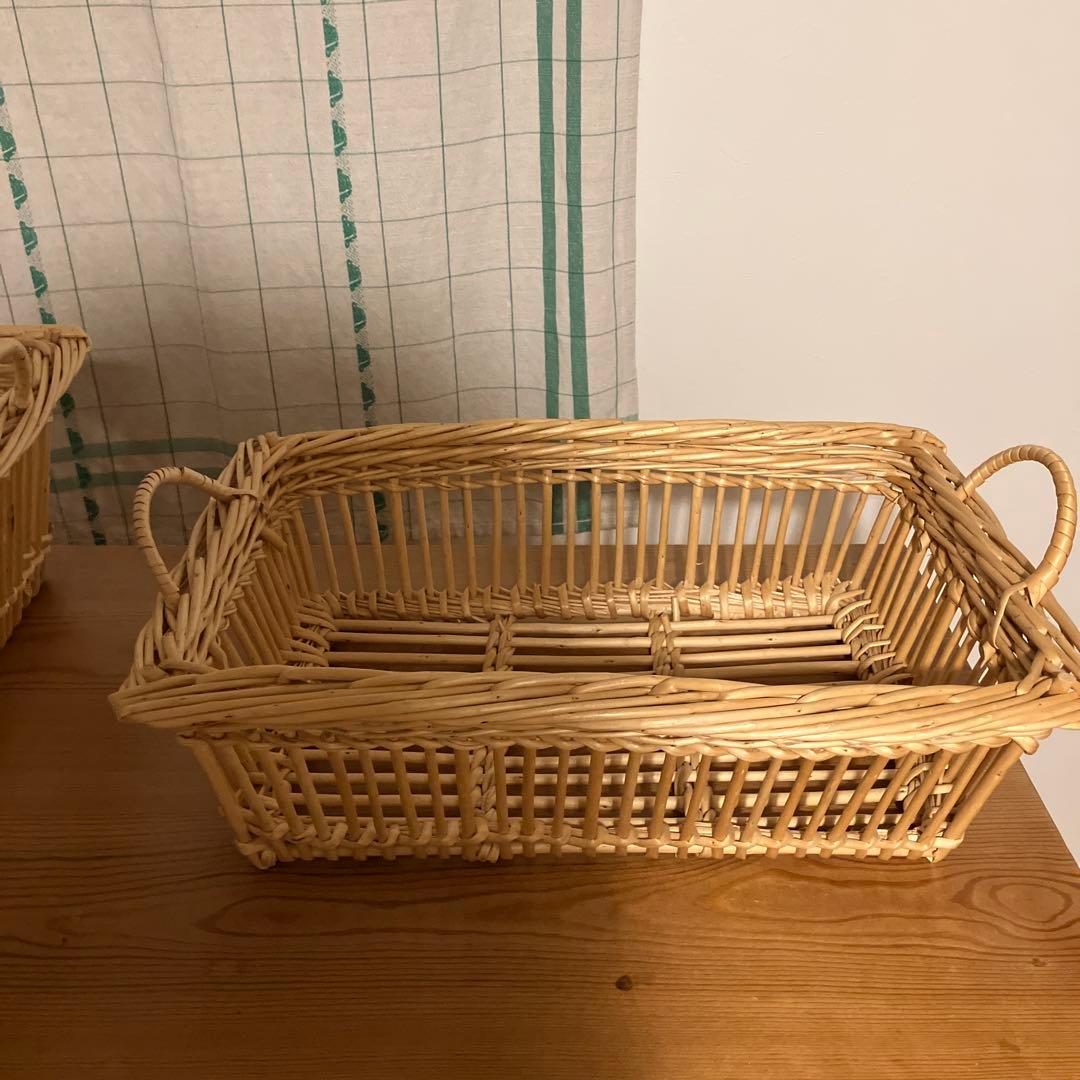 キャトルセゾン バスケットフランス柳かご 検)ハグオーワー 北欧暮らしの道具店