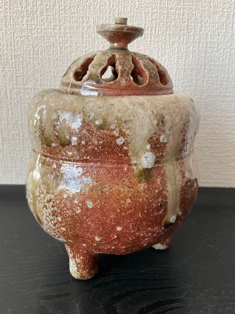 信楽焼　清右衛門窯　谷清右衛門号一苔　谷清右衛門　香炉