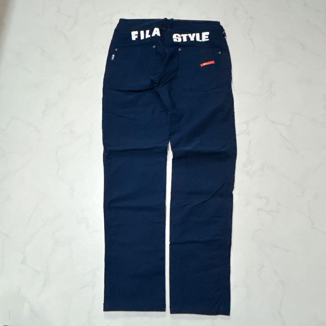 FILA ゴルフパンツ 紺 L /ジャックバニー 綿セーター 赤 L 2点セット