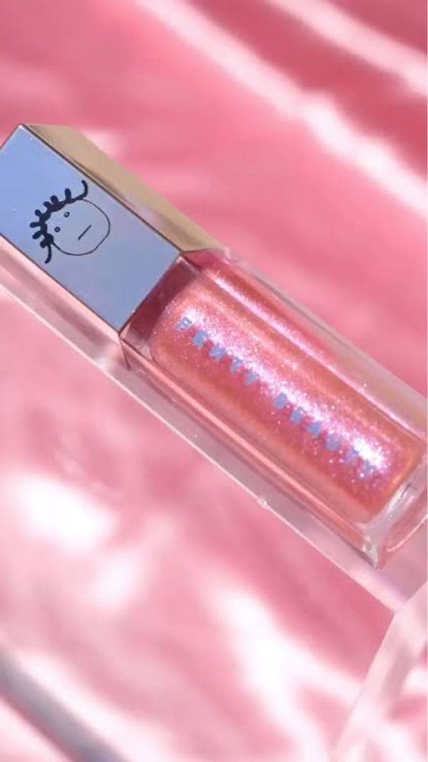 FENTY BEAUTY ラメ入りリップグロス ピンクGRAPE SPLASH