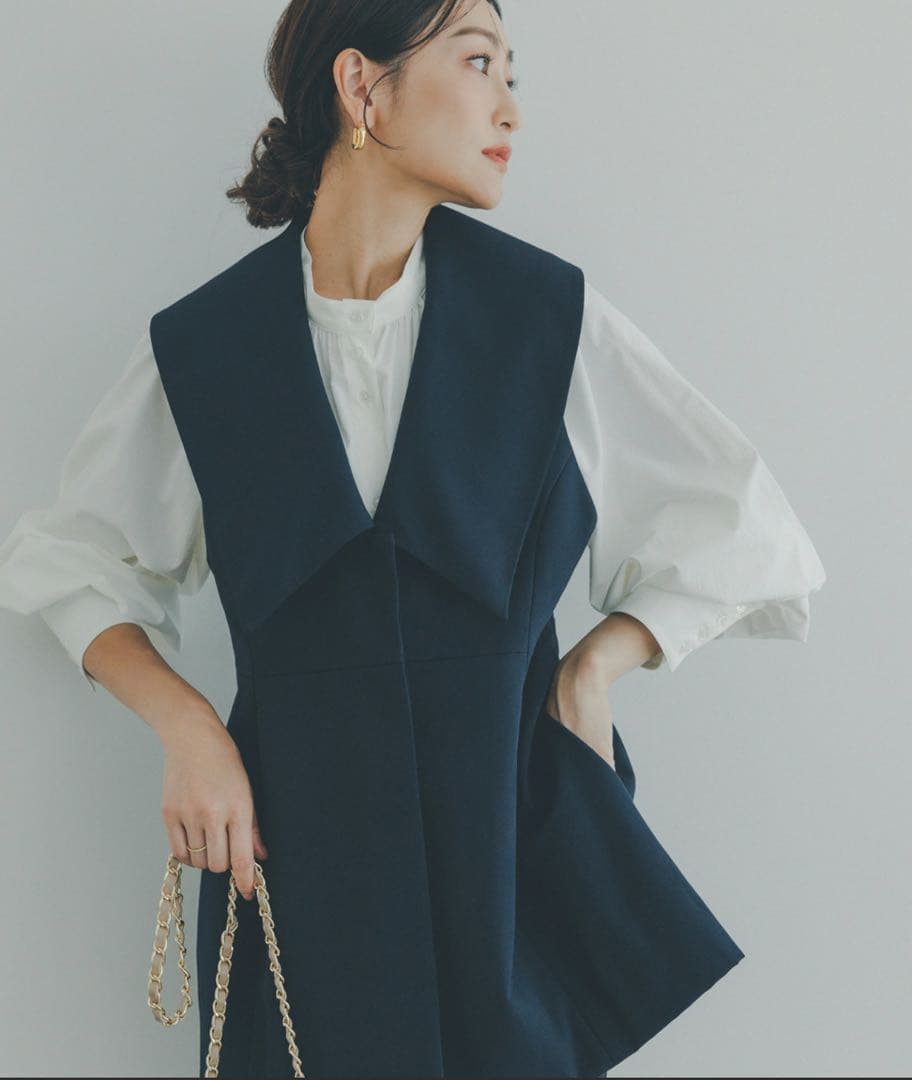 La Totalite 金子麻貴さんコラボ 2WAYジレ ベスト オケージョン